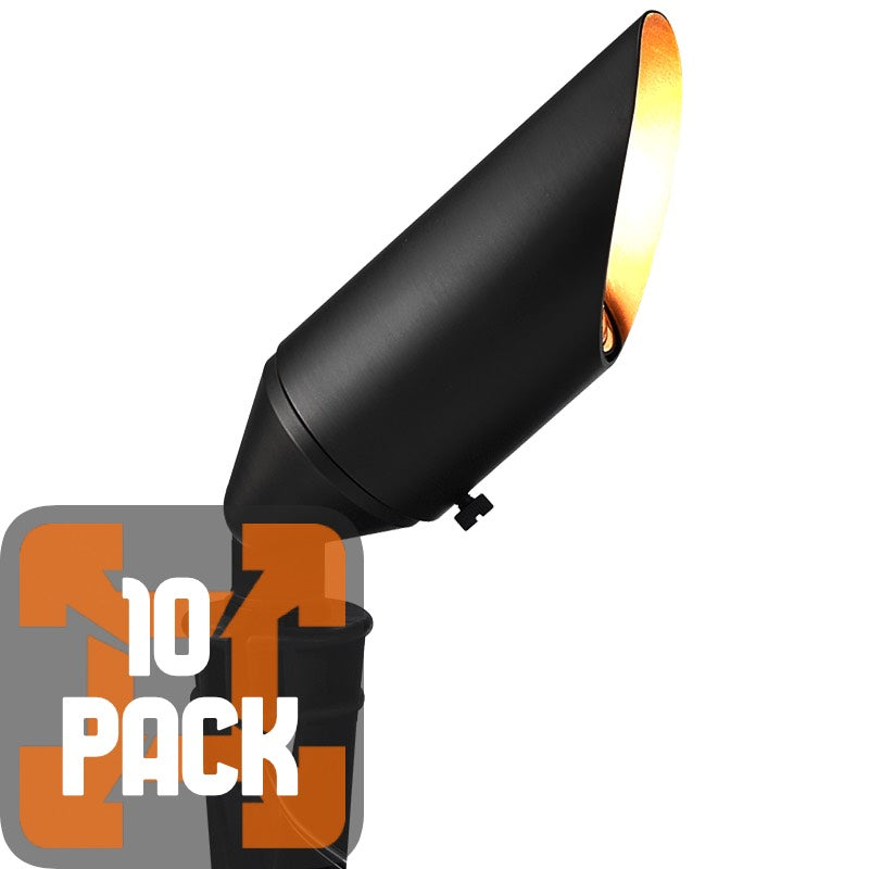 Outdoor Up Light, Adjustable, Die Cast Brass (10 PACK)